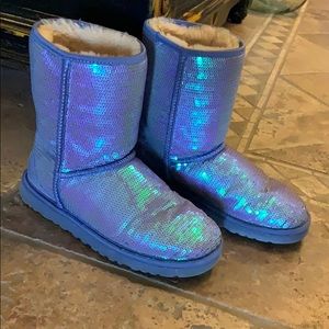 Lilac Sequin Ugg’s Authentic